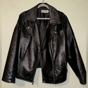 Black moto jacket